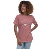 Women's Relaxed T-Shirt "Song of the Earth" swirl/bird design